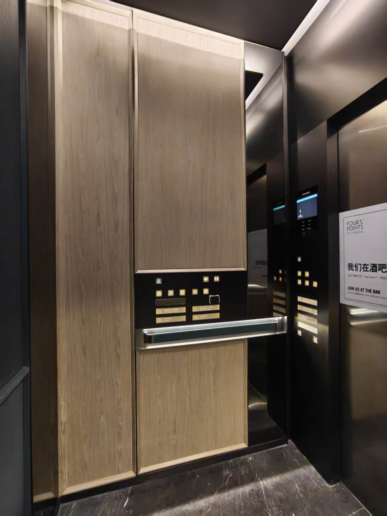 喜来登福朋酒店电梯装饰